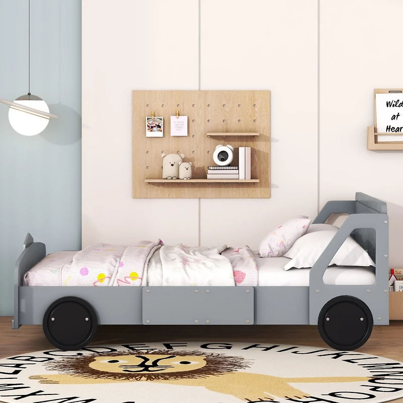 Streamdale Full Car-Shaped Platform Bed With Wheels