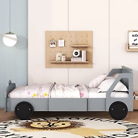 Streamdale Full Car-Shaped Platform Bed With Wheels