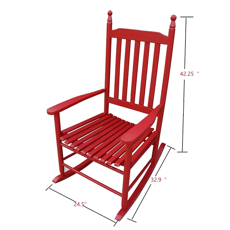 Streamdale Furniture Wooden Porch Rocker Chair Iii