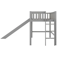 Streamdale Twin Low Loft Bed With Ladder And Slide