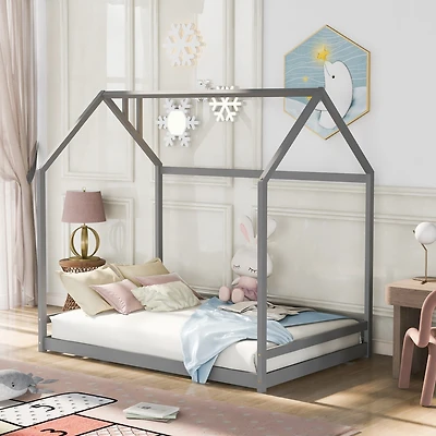 Streamdale Full Size House Bed Wood Bed