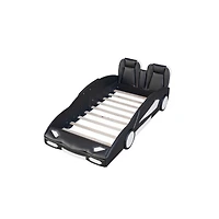 Streamdale Twin Race Car-Shaped Platform Bed With Wheels