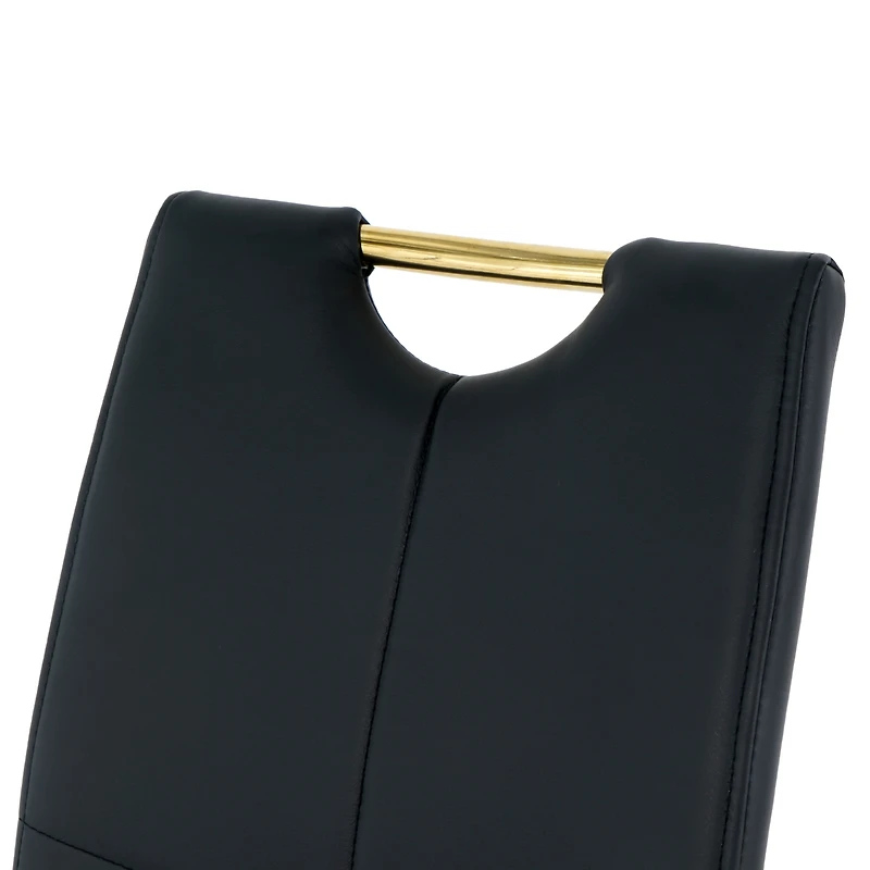 Streamdale Furniture Faux Leather Dining Chairs Set of 4