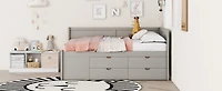 Streamdale Full Daybed With Drawers And Shelves
