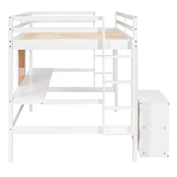 Streamdale Loft Bed with Desk & 2 Drawers