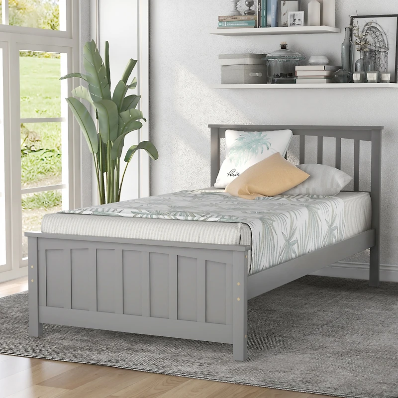 Streamdale Wood Platform Bed Twin