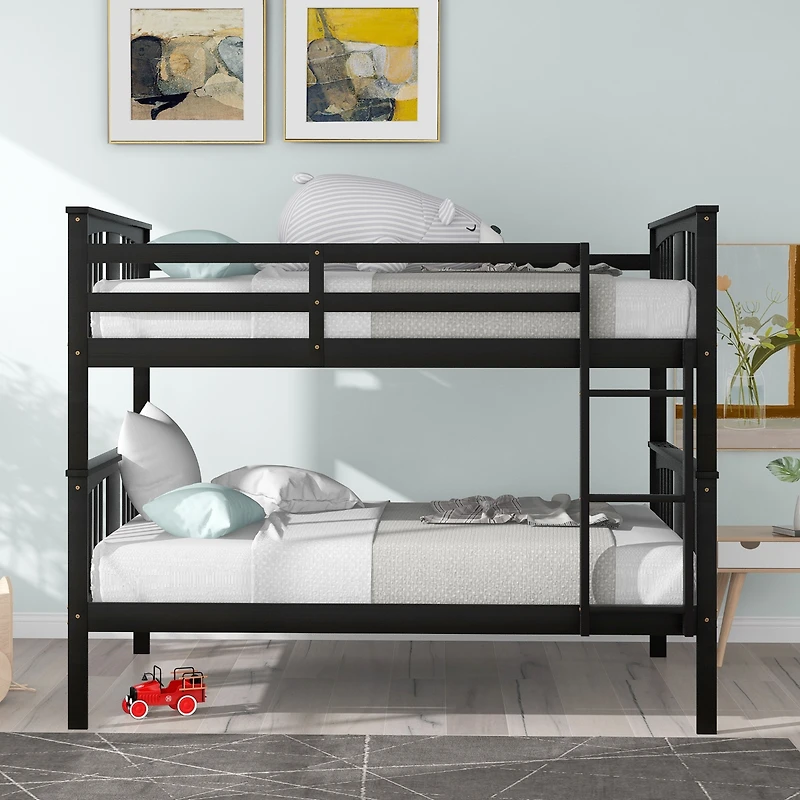Streamdale Full Over Full Bunk Bed With Ladder For Bedroom, Guest Room Furniture