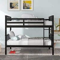 Streamdale Full Over Full Bunk Bed With Ladder For Bedroom, Guest Room Furniture
