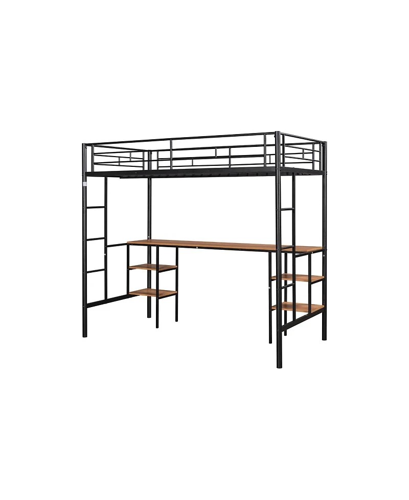 Simplie Fun Loft Bed With Table