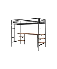 Simplie Fun Loft Bed With Table