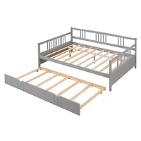 Streamdale Full Daybed Wood Bed With Twin Trundle