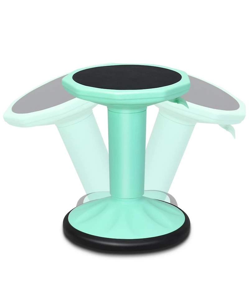 Slickblue Adjustable Active Learning Stool Sitting Home Office Wobble Chair with Cushion Seat
