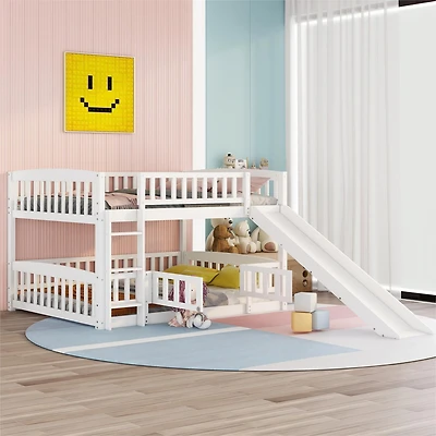 Streamdale Full Over Bunk Bed with Slide and Safety Features