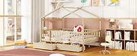 Streamdale Full Size Wooden House Bed With Two Drawers