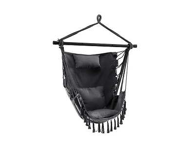 Slickblue Hanging Rope Swing Chair with Soft Pillow and Cushions