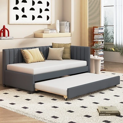 Streamdale Twin Upholstered Daybed with Trundle