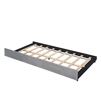 Streamdale Upholstered Daybed Sofa Bed Twin With Trundle And Wood Slat