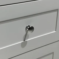 Streamdale Modern White 3-Drawer Nightstand with Usb Charging