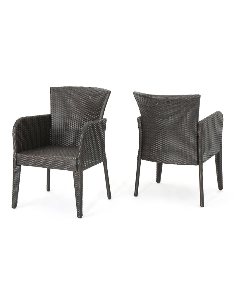 Streamdale Wicker Patio Dining Chairs - Set of 2, Weather Resistant