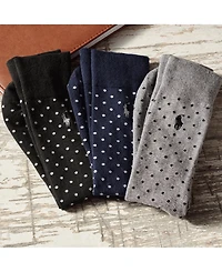 Polo Ralph Lauren Men's 3-Pk. Classic Dot Dress Socks