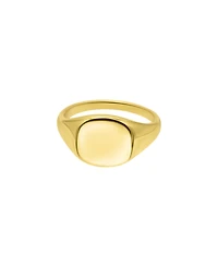 Adornia Gold Square Face Signet Pinky Ring