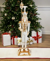 Northlight Blue and Red Standing Christmas Nutcracker Soldier Holding a Sceptor 25.75"