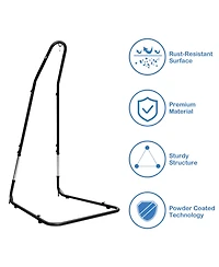 Slickblue Adjustable Hammock Chair Stand Steel Frame