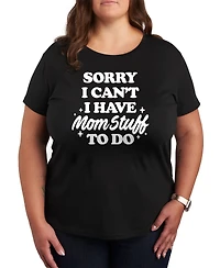 Hybrid Apparel Mom Stuff To Do Plus Graphic T-Shirt