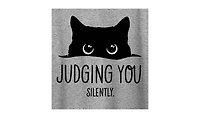 Hybrid Apparel Judging You Silently Cat Plus Graphic T-Shirt