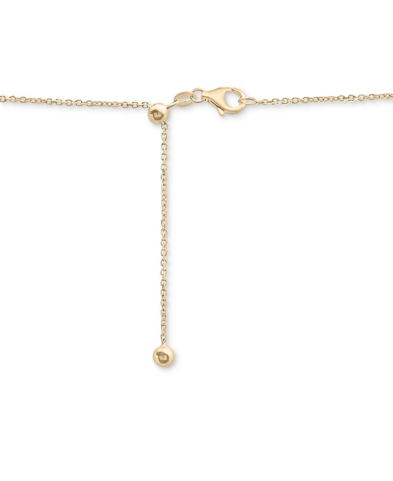 Diamond Bezel Adjustable 17" Tennis Necklace (2 ct. t.w.) in 14k White Gold or 14k Yellow Gold, Created for Macy's