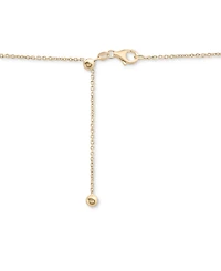Diamond Bezel Adjustable 17" Tennis Necklace (2 ct. t.w.) in 14k White Gold or 14k Yellow Gold, Created for Macy's