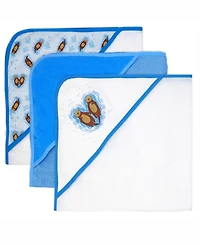 Tendertyme Baby Boys and Girls 8 Piece Hooded Bath Towel Wash Cloth Set