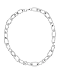 Adornia Silver Chunky Link Necklace