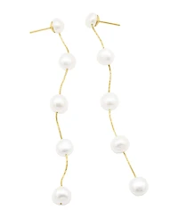 Adornia Gold Freshwater Cultivated Pearl Sweeper Earrings