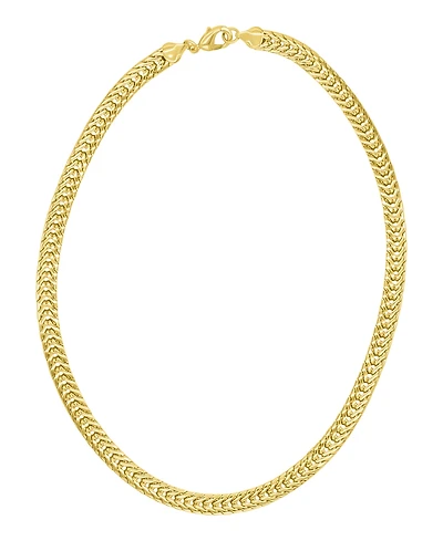 Adornia Gold Wheat Herringbone Chain Necklace