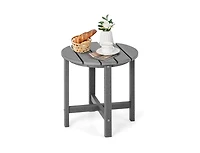 Slickblue 18 Inch Round Weather-Resistant Adirondack Side Table