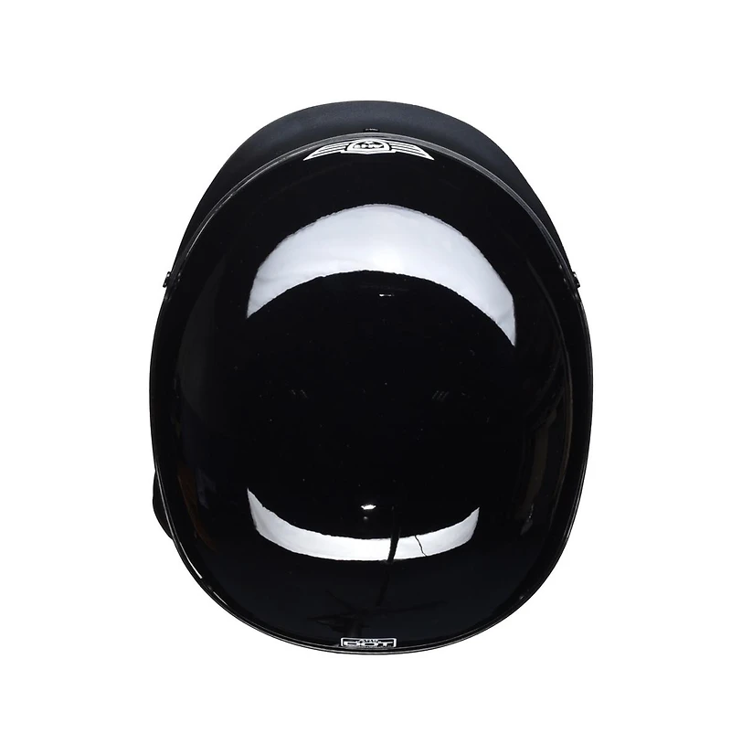 Ahr Run-c Motorcycle Half Face Helmet Dot Approved Bike Cruiser Chopper High Gloss Black