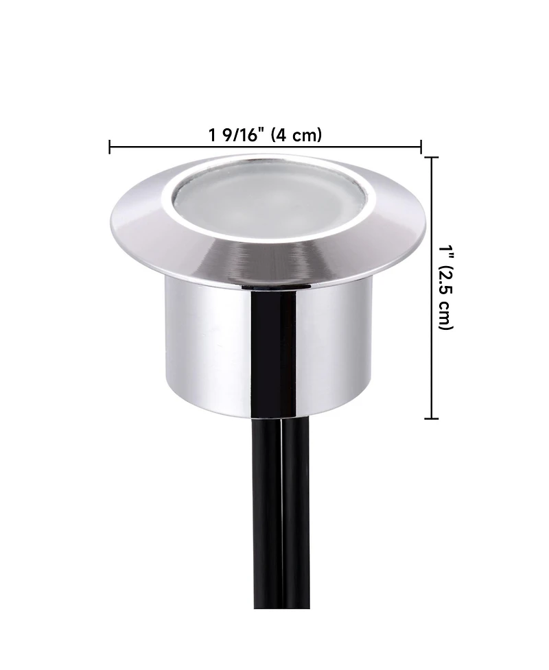 15pcs Led Deck Light Garden Mall Stair Yard Landscape Warm White Lamp Waterproof