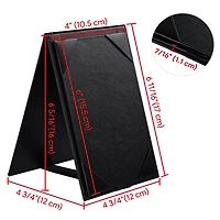 10Pcs 4"x 6" Double-sided Table Tent Holder Menu Holder A-Frame Restaurant Black