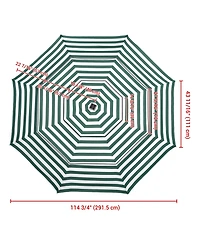 3-Tier Patio Umbrella Replacement Canopy Market Table Top Market Pool