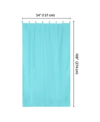 54"x108" Outdoor Privacy Curtain Drape Tab Top UV30+ Patio Lanai Pergola 8 Piece