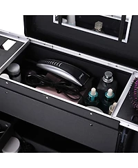 Byootique Rolling Makeup Case Trolley Cosmetic Organizer Hair Stylist Salon
