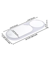 Byootique Car Visor Vanity Mirror w/ Led Light Sun Visor Cosmetic Mirror Travel