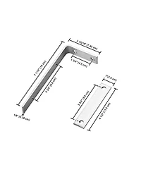 Universal Mounting Hardware Bracket Accessories Kit for Car Awning Shelter