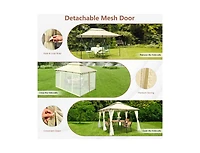 Slickblue 10 Feet x 13 Tent Canopy Shelter with Removable Netting Sidewall