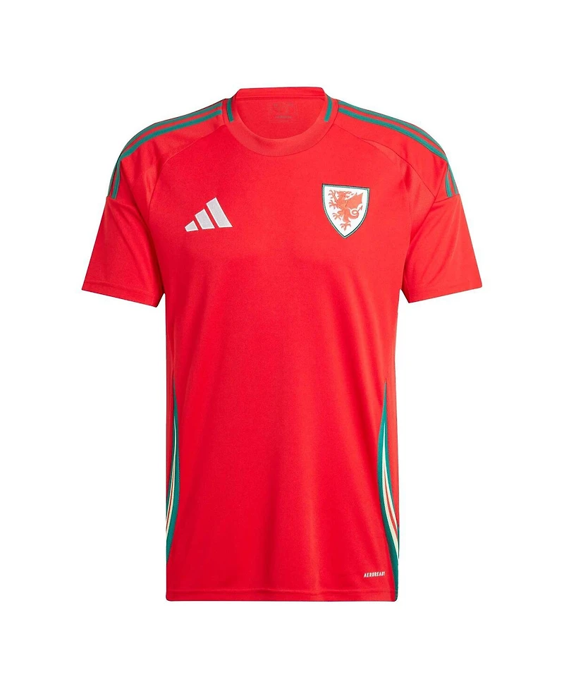 Adidas Men's Scarlet Wales National Team 2024 Home Replica Jersey