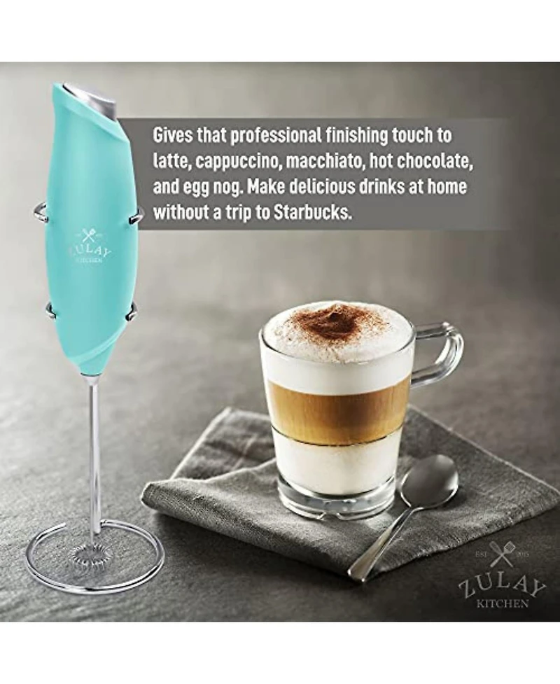 Easy Use Frother Handheld Foam Maker - One Touch Milk