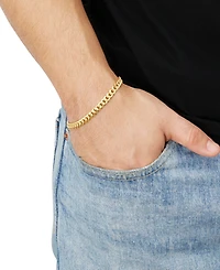 Italian Gold Miami Cuban Chain Bracelet in 10k Gold