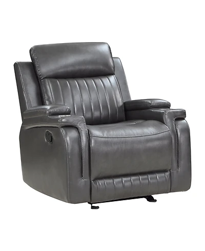 Homelegance White Label Wallstone 36" Glider Reclining Chair