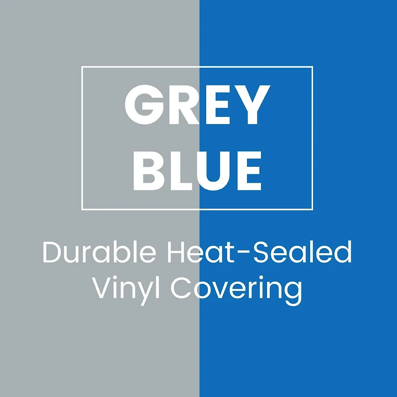 RestZone ECR4Kids Everyday Folding Rest Mat, -Section, 1in, Blue/Grey